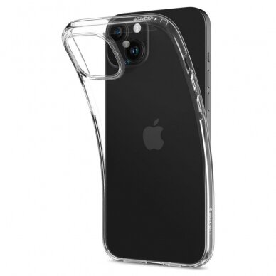 Apsauginis silikono dėklas Spigen LIQUID CRYSTAL IPHONE 15 PLUS CRYSTAL CLEAR 4