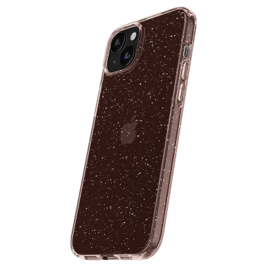 Apsauginis silikono dėklas Spigen LIQUID CRYSTAL IPHONE 15 PLUS GLITTER CRYSTAL Rožinis 8