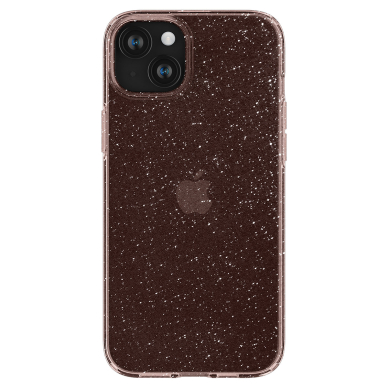 Apsauginis silikono dėklas Spigen LIQUID CRYSTAL IPHONE 15 PLUS GLITTER CRYSTAL Rožinis