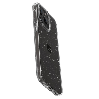 Apsauginis silikono dėklas Spigen LIQUID CRYSTAL IPHONE 15 PRO MAX GLITTER CRYSTAL Skaidrus Blizgus 6