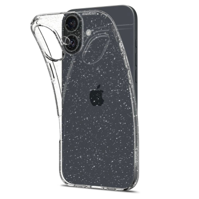 Spigen Liquid Crystal iPhone 16 Plus Dėklas - Skaidrus Glitter 2