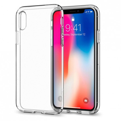 DĖKLAS SPIGEN LIQUID CRYSTAL IPHONE X / XS CRYSTAL SKAIDRUS 8