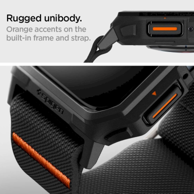 Spigen Lite Fit Pro casestrap Apple Watch 4 / 5 / 6 / 7 / 8 / 9 / SE (44 / 45 mm) - matte Juodas 11