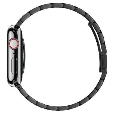 Aukštos Kokybės Dirželis Spigen Modern Fit Band Apple Watch 1/2/3/4/5/6 (42/44Mm) Juodas 3