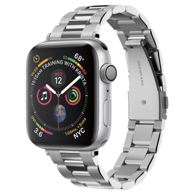 Spigen Modern Fit Bir dirželis Apple Watch 1/2/3/4/5/6 (38/40mm) Sidabrinis