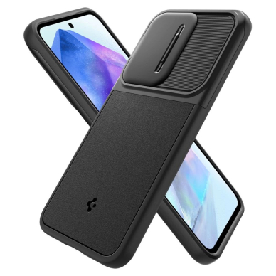 Spigen Optik Armor Dėklas Samsung Galaxy A55 5G - Juodas 11