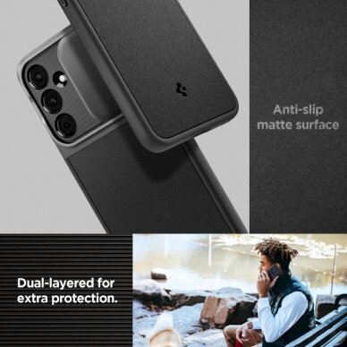 Akcija! Spigen Optik Armor Dėklas skirtas Samsung Galaxy A55 5G - Juodas  14