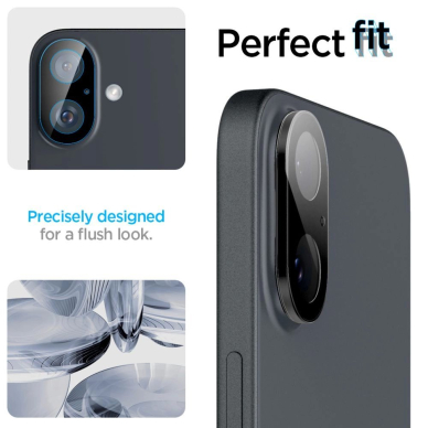 Spigen Optik GLAS.TR Camera Protector 2-PACK iPhone 16 / 16 PLUS - Black 10