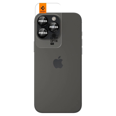 Spigen Optik Pro L-Series Glas.tR EZ Fit Apsauginis stiklas for iPhone 14 Pro / Pro Max / 15 Pro / Pro Max / 16 Pro / 16 Pro Max Camera - Juodas 1