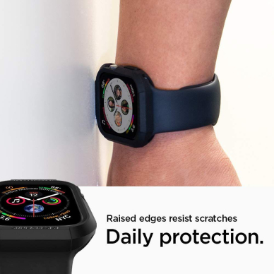 DĖKLAS SPIGEN RUGGED ARMOR APPLE WATCH 4/5/6 / SE (40MM) JUODAS 4