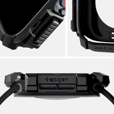 Spigen Rugged Armor Dėklas Apple Watch 10 (42mm) - Juodas 8