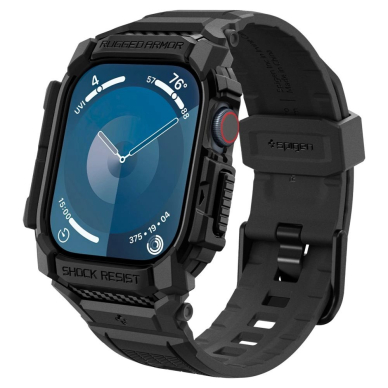 Spigen Rugged Armor Dėklas Apple Watch 10 46mm - Juodas