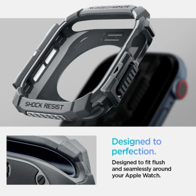 Spigen Rugged Armor Dėklas Apple Watch 10 46mm - Pilkas 11