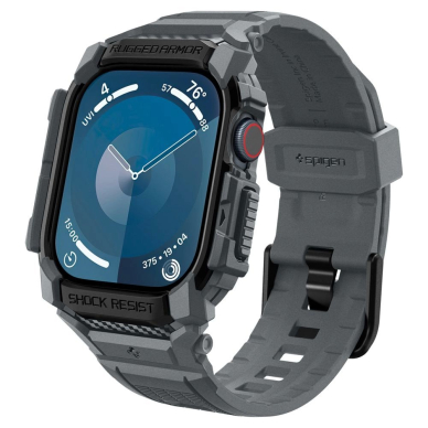 Spigen Rugged Armor Dėklas Apple Watch 10 46mm - Pilkas