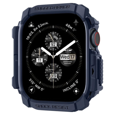 Spigen Rugged Armor Dėklas Apple Watch 10 46mm - Navy Mėlynas 12