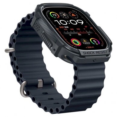 Spigen Rugged Armor Dėklas Apple Watch Ultra 1 / 2 (49 mm) - tamsiai pilkas 5