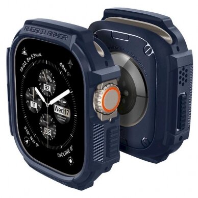 Spigen Rugged Armor Dėklas Apple Watch Ultra 1 / 2 (49 mm) - navy blue 7