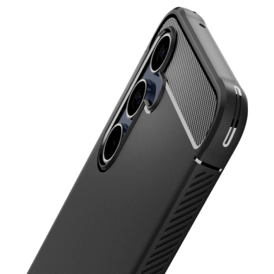 Akcija! Dėklas Spigen Rugged Armor case for Samsung Galaxy A55 5G - Juodas 10