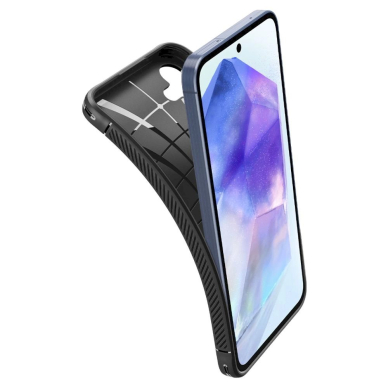 Akcija! Dėklas Spigen Rugged Armor case for Samsung Galaxy A55 5G - Juodas 6