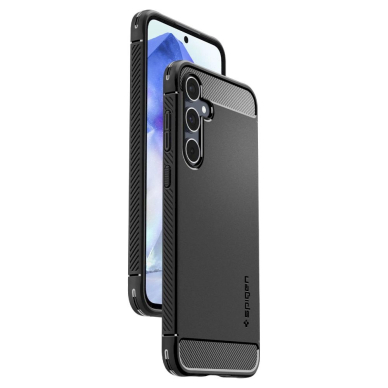 Akcija! Dėklas Spigen Rugged Armor case for Samsung Galaxy A55 5G - Juodas 8