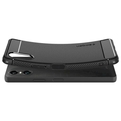 Spigen Rugged Armor Dėklas skirtas Sony Xperia 10 VI - matinis Juodas 4