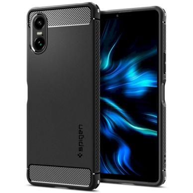 Spigen Rugged Armor Dėklas skirtas Sony Xperia 10 VI - matinis Juodas