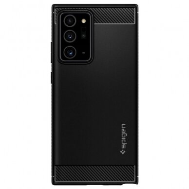 Dėklas Spigen Rugged Armor Galaxy Note 20 Ultra Matte Juodas 2