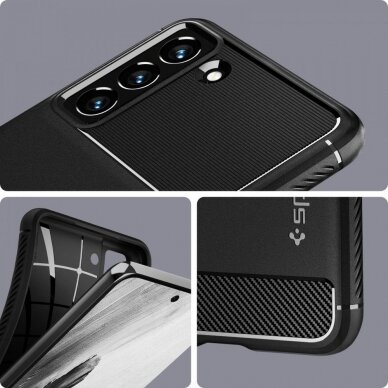 DĖKLAS SPIGEN RUGGED ARMOR GALAXY S21 FE MATTE JUODAS 9