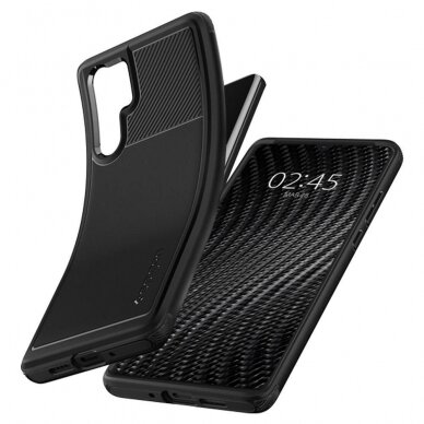 Aukštos Kokybės Dėklas Spigen Rugged Armor Huawei P30 Pro Juodas 2