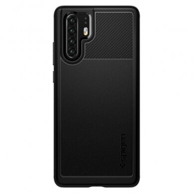 Aukštos Kokybės Dėklas Spigen Rugged Armor Huawei P30 Pro Juodas 6