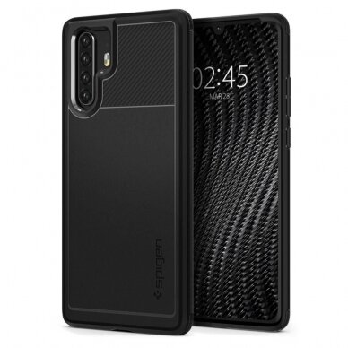 Aukštos Kokybės Dėklas Spigen Rugged Armor Huawei P30 Pro Juodas