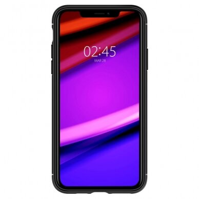 Aukštos Kokybės Dėklas Spigen Rugged Armor Iphone 11 Matte Juodas 2