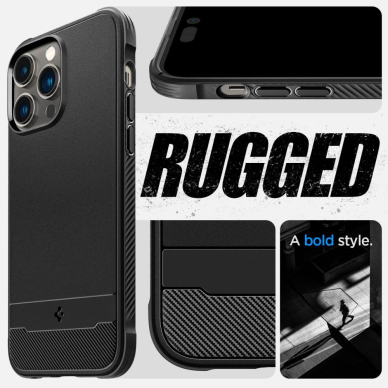 Dėklas Spigen RUGGED ARMOR MAG MAGSAFE IPHONE 14 PRO MAX Matinis juodas 7