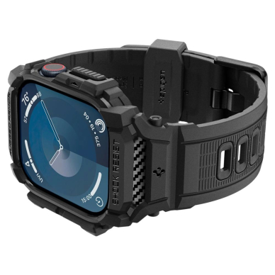 Spigen Rugged Armor Pro Apple Watch 10 (42mm) Strap Dėklas - Juodas 6