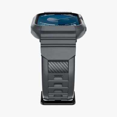 Spigen Rugged Armor Pro Dėklas Apple Watch 4 / 5 / 6 / 7 / 8 / 9 / SE (44 / 45 mm) - tamsiai pilkas 2