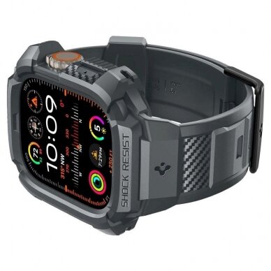 Spigen Rugged Armor Pro Dėklas Apple Watch Ultra 1/2 (49 mm) - tamsiai pilkas 2