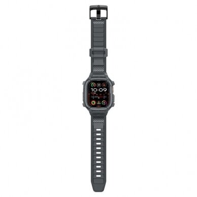 Spigen Rugged Armor Pro Dėklas Apple Watch Ultra 1/2 (49 mm) - tamsiai pilkas 3