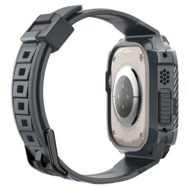 Spigen Rugged Armor Pro Dėklas Apple Watch Ultra 1/2 (49 mm) - tamsiai pilkas 7