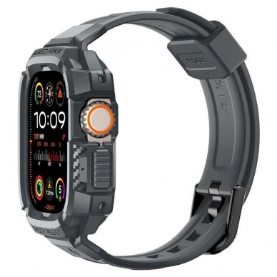 Spigen Rugged Armor Pro Dėklas Apple Watch Ultra 1/2 (49 mm) - tamsiai pilkas 8