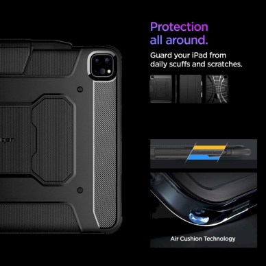 Spigen Rugged Armor Pro Dėklas iPad Pro 13 2024 - Juodas 14