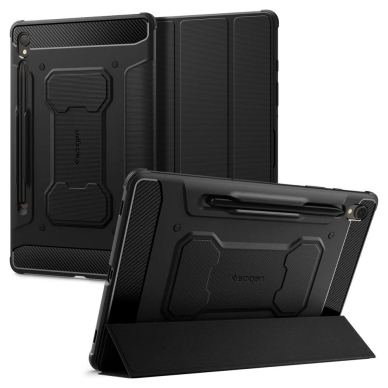 Apsauginis dėklas Spigen RUGGED ARMOR "PRO" GALAXY TAB S9 11.0 X710 / X716B Juodas