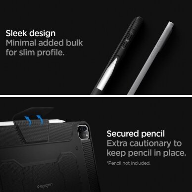 Spigen Rugged Armor ”Pro” Ipad Pro 11 2018/2020 Black 13