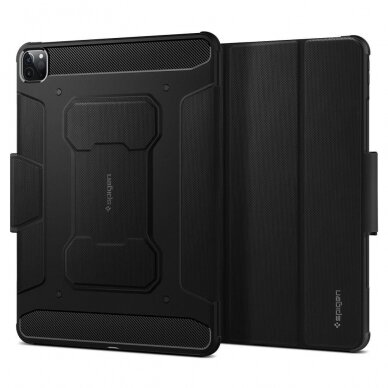 ATVERČIAMAS DĖKLAS SPIGEN RUGGED ARMOR IPAD PRO 12.9 2021 Juodas 1