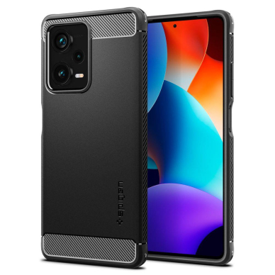 Dėklas Spigen RUGGED ARMOR XIAOMI REDMI NOTE 12 PRO PLUS 5G Juodas