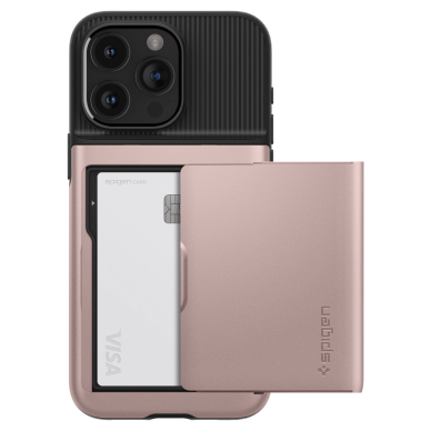 Spigen Slim Armor CS case for iPhone 15 Pro - Rožinis 1