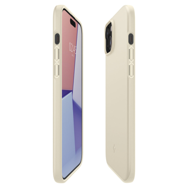 Spigen Thin Fit case for iPhone 15 Plus - beige 8