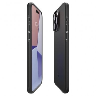 Apsauginis dėklas Spigen THIN FIT IPHONE 15 PRO MAX Juodas 5