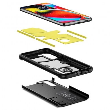 DĖKLAS SPIGEN TOUGH ARMOR SAMSUNG GALAXY S21 FE JUODAS 5