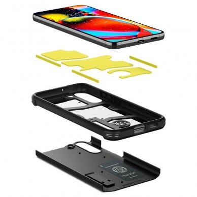 SAMSUNG GALAXY S22 DĖKLAS SPIGEN TOUGH ARMOR JUODAS 6