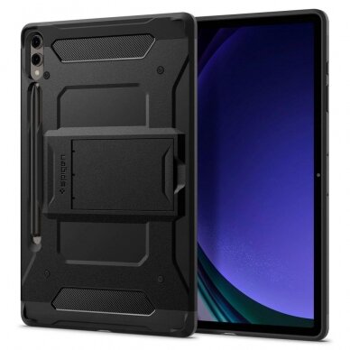 Apsauginis dėklas Spigen TOUGH ARMOR PRO  GALAXY TAB S9+ PLUS 12.4 X810 / X816B Juodas 1